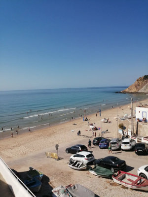 View of the Beach of Burgau - directly from your holiday balcony